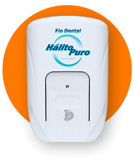 Dentallog - Produto Dispenser de Fio Dental Branco